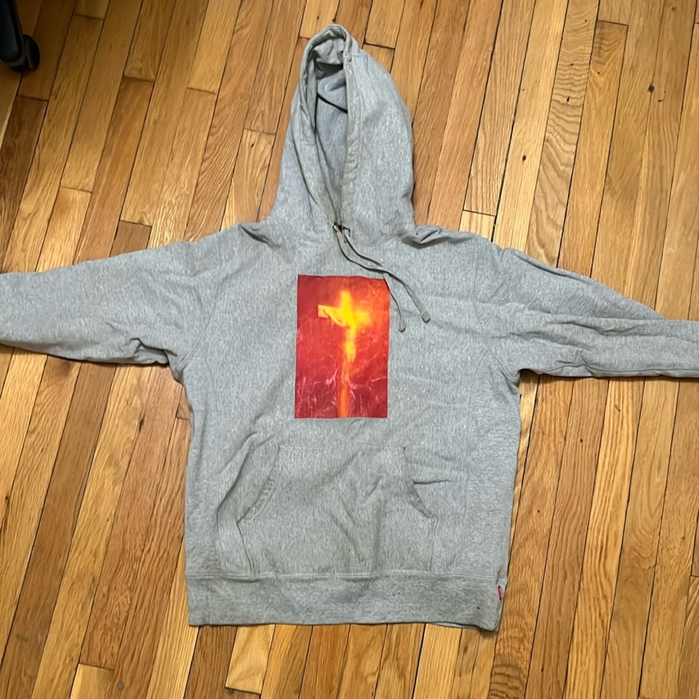Supreme piss Christ hoodie